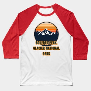 Boulder Peak, Glacier National Park Baseball T-Shirt